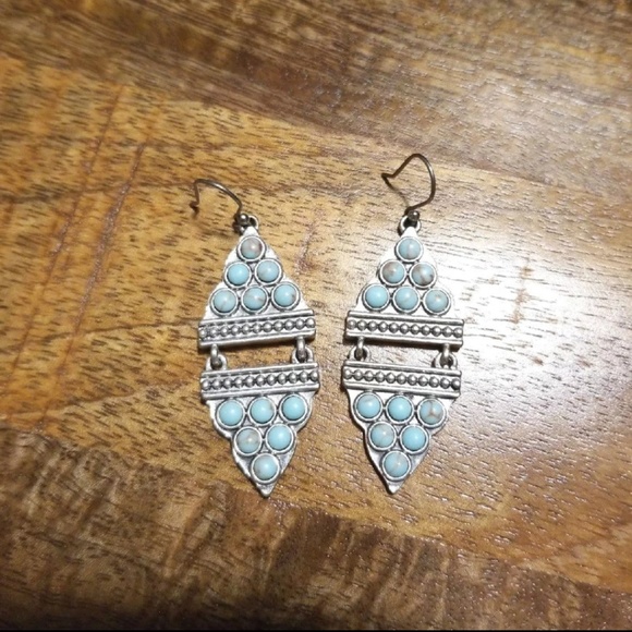 Lucky Brand turquoise earrings - Picture 1 of 2